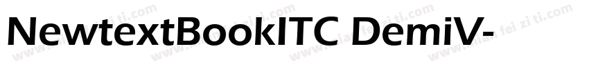 NewtextBookITC DemiV字体转换
